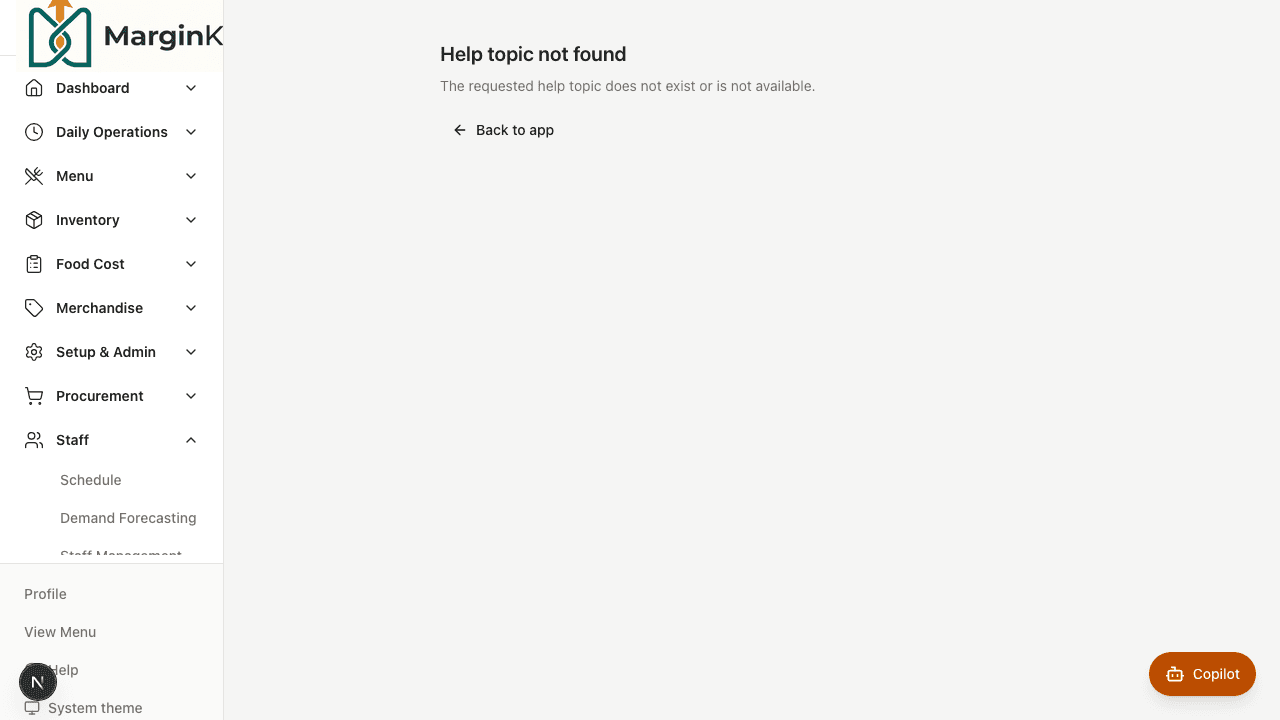 In-product help for inventory workflows