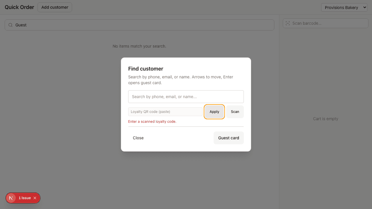 Customer loyalty check-in