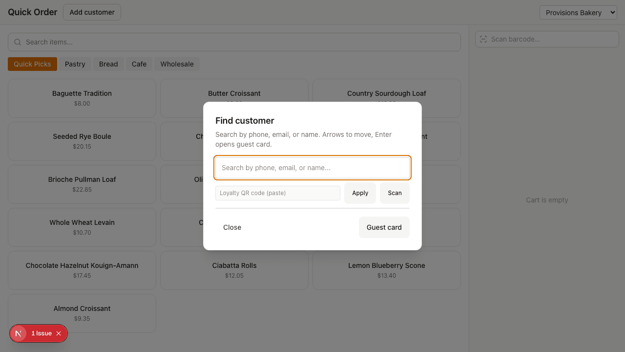 Checkout handoff summary